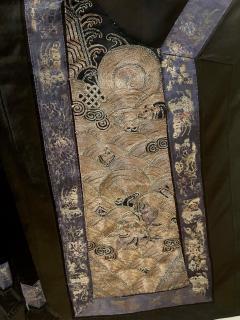 Framed Antique Chinese Silk Robe with Dragon Design - 2787111