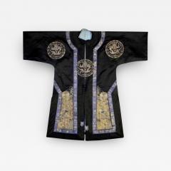 Framed Antique Chinese Silk Robe with Dragon Design - 2791378