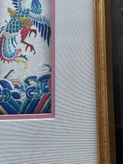 Framed Antique Embroidery Chinese Textile Qing Dynasty Provenance - 1766627