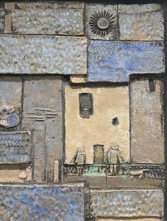 Framed Ceramic Wall Art of a French Village - 4365037