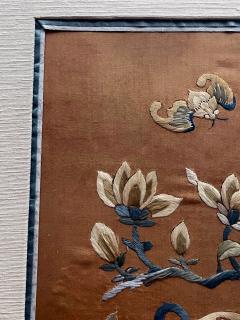 Framed Chinese Antique Silk Embroidery Panel - 2623093