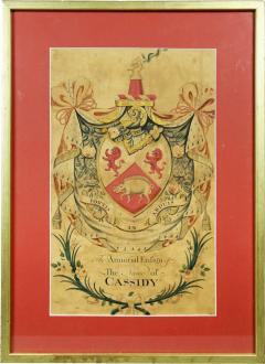 Framed Coat of Arms for Cassidy - 3917524