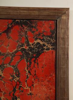 Framed Ebru in stepped gold frame - 3465305