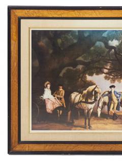 Framed English Victorian Painting of a Horse Ride Through the Countryside - 4516464