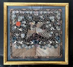 Framed Fine Embroidered Fifth Rank Badge Chinese Qing Dynasty - 2845326