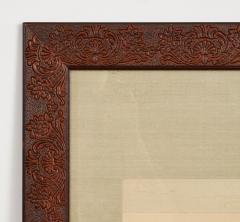 Framed Hand Painted Japanese Scroll of Returning Cavalryman - 4590668