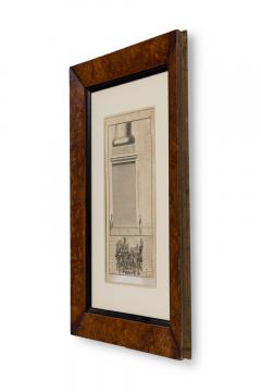 Framed Italian Neo Classic Engravings of A Pedestal on Tuscan Base - 4672197