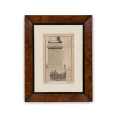 Framed Italian Neo Classic Engravings of A Pedestal on Tuscan Base - 4717101
