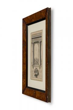 Framed Italian Neo Classic Engravings of Pedestals on an Archway - 4672179