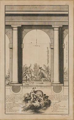 Framed Italian Neo Classic Engravings of Pedestals on an Archway - 4717134