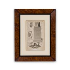 Framed Italian Neo Classic Engravings of an Ionic Base Pedestal Diagram - 4717100