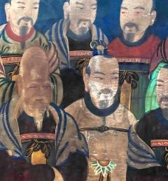 Framed Korean Folk Shamanistic Painting of Seven Stars - 2511337