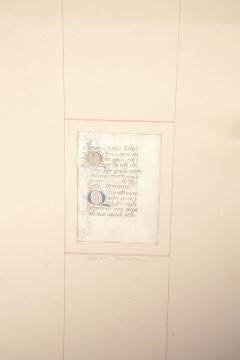 Framed Late 15th Century Illuminated Book of Hours Manuscript - 4095939