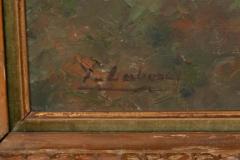 Framed Oil On Canvas Of Chateau de Savinac By Yvonne Laborde Germani - 4139856