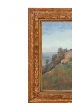 Framed Oil On Canvas Of Chateau de Savinac By Yvonne Laborde Germani - 4139862