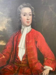 Framed Oil on Canvas of a Young Man Attributed to James Maubert - 4130801