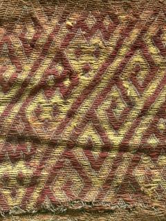 Framed Pre Columbian Fine Textile Fragment from Chancay Culture - 4264452