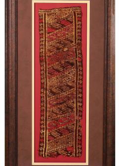Framed Pre Columbian Woven Textile Fragment from Chimu Chancay Culture - 4288810