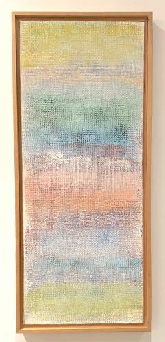 Framed Robert Natkin Abstract Painting on Canvas in Pastel Tones - 4514807
