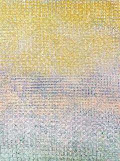 Framed Robert Natkin Abstract Painting on Canvas in Pastel Tones - 4514809