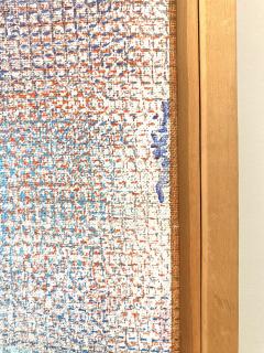 Framed Robert Natkin Abstract Painting on Canvas in Pastel Tones - 4514811