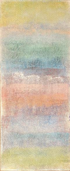Framed Robert Natkin Abstract Painting on Canvas in Pastel Tones - 4528728