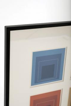 Framed Six Lithographs White Lines Squares after Josef Albers - 2675208