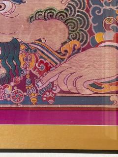 Framed Tibetan Woven Silk Kesi Panel of Kirtimukha - 2786495