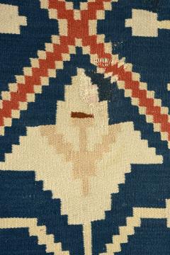 Framed Vintage Scandinavian Flat Weave Coverlet Textile Art - 1141368