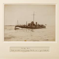 Framed albumen photograph of the Royal Navy Torpedo boat No 79 - 1332611