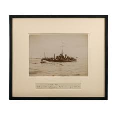 Framed albumen photograph of the Royal Navy Torpedo boat No 79 - 1351319