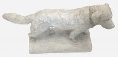 Fran ois Charles Millet Faust Terre neuve dog plaster statuette by F C Millet France circa 1880 - 4377636