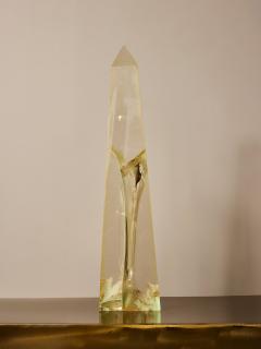 Fran ois Godebski Fractal Resin Obelisk Sculpture by Fran ois Godebski - 4693254