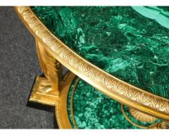 Fran ois Honor Georges Jacob Desmalter Impressive Empire Style Malachite and Ormolu Center Table After Desmalter - 4103307