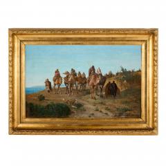 Fran ois Lauret Orientalist Oil Painting of an Algerian Caravan by Fran ois Lauret - 4721394
