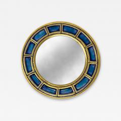 Fran ois Lembo 1970s Fran ois Lembo Ceramic Mirror Geometric Decoration Signed - 4454752