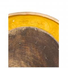 Fran ois Lembo 1970s Fran ois Lembo Jeweled Ceramic Mirror Signed - 4451604