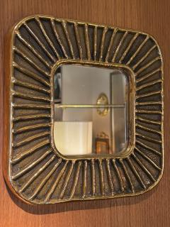 Fran ois Lembo Ceramic mirror by Fran ois Lembo France 1960s - 4324469