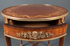 Fran ois Linke A FINE FRENCH ANTIQUE KINGWOOD MARQUETRY CENTER TABLE - 3537378