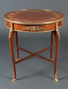 Fran ois Linke A FINE FRENCH ANTIQUE KINGWOOD MARQUETRY CENTER TABLE - 3537391