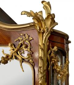 Fran ois Linke A Very Fine French 19th CenturyOrmolu Mounted Louis XV Style Double Door Vitrine - 3710896