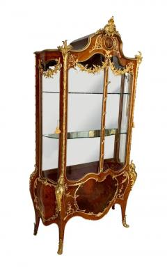 Fran ois Linke A Very Fine French 19th CenturyOrmolu Mounted Louis XV Style Double Door Vitrine - 3710897