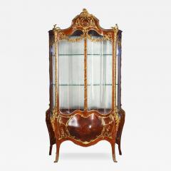 Fran ois Linke A Very Fine French 19th CenturyOrmolu Mounted Louis XV Style Double Door Vitrine - 3713084