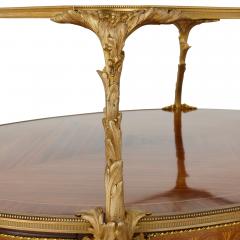 Fran ois Linke Antique French ormolu mounted marquetry tea table by Linke - 1503065
