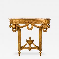 Fran ois Linke Francois Linke Louis XV Carved Wood Marble Top Console - 3688814