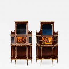 Fran ois Linke Francois Linke Rare Important Pair of French Ormolu Vernis Martin Vitrines - 811388