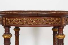 Fran ois Linke French Bronze Mounted Mahogany Marble Top Gueridon Table Attributed to Linke - 503422