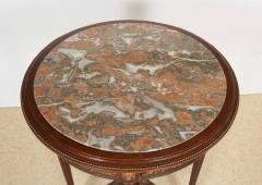 Fran ois Linke French Bronze Mounted Mahogany Marble Top Gueridon Table Attributed to Linke - 503423