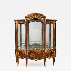 Fran ois Linke French Ormolu Mounted Kingwood and Vernis Martin Vitrine by Fran ois Linke - 620215