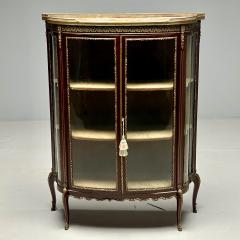 Fran ois Linke Louis XV Style Curio Cabinet Mahogany Bronze Glass France 1910s - 3544155